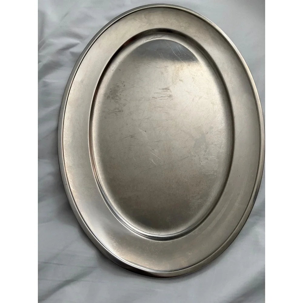 BMF Denmark 18-8 Stainless Oval Platter Danish‎ Modern 17.5